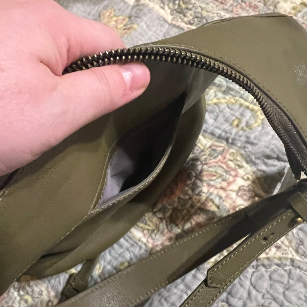 Fossil Olive Green Leather Talulla Shoulder Bag - Picture 8 of 15